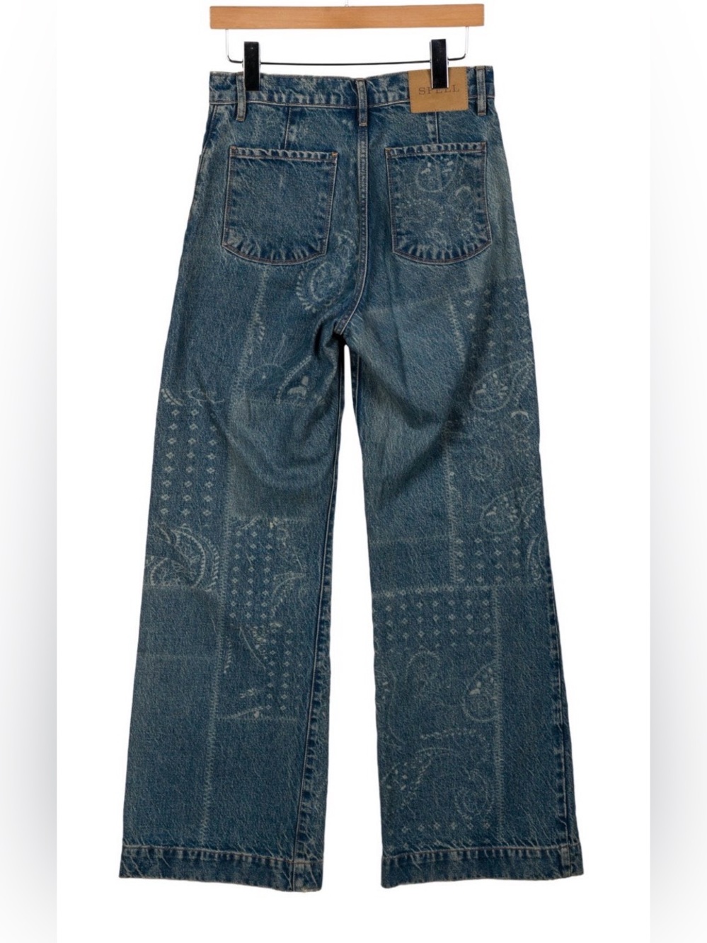 Spell Road Trip Denim Jean Bandana Small - Picture 4 of 13